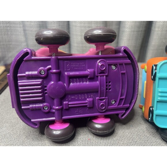 Baby Genius B Toys Vehicle Soft Sided Cars Lot Tiger Dinosaur Alligator Toddler - Picture 7 of 15